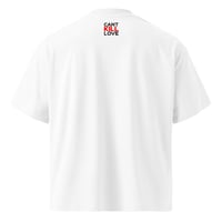 Image 7 of Kill Love #WithLove Unisex organic oversized high neck t-shirt