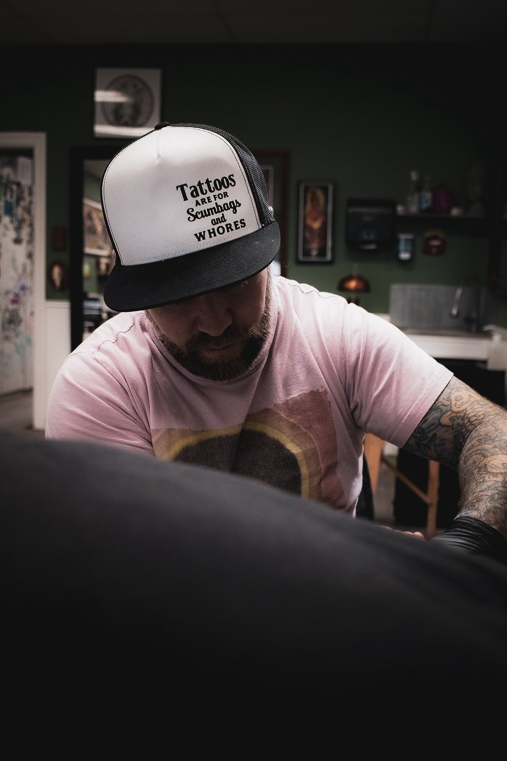 Image of Tattoos and Whiskey Trucker Hat