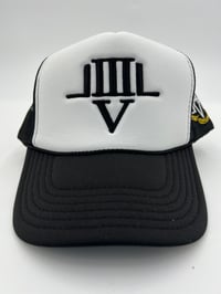 Image 1 of LVL3 NYC BLACK & WHITE TRUCKER HAT*