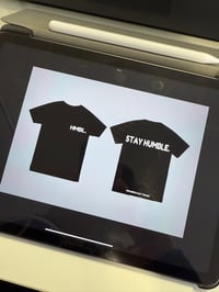 Image 5 of BLACK STAY HUMBLE EMBROIDERED TEE