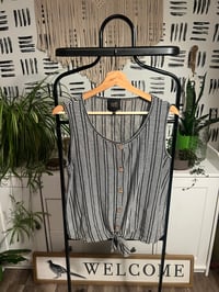 Image 1 of tie button top