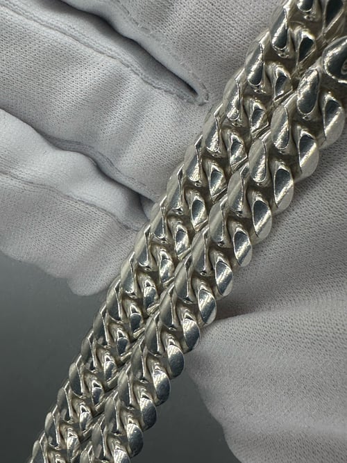 Image of 28" Vintage Sterling Silver Cuban Link Chain 
