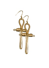 Image 2 of Ankh Talisman Earrings