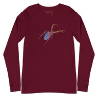 Image 10 of Long Sleeve Tee (Adult M/F) - Spider Rainbow Glow