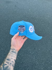 Image 4 of PINK BRIM COTTON CANDY SAN DIEGO PADRES CUSTOM FITTED CAP