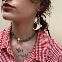 Image 2 of Porcupine Jawbone Earrings