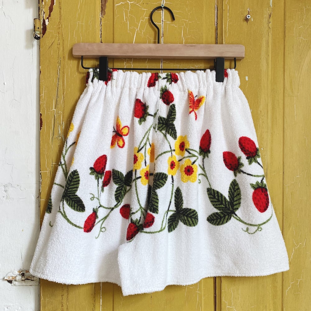Image of Butterfly Strawberry Terrycloth Granny Shorts