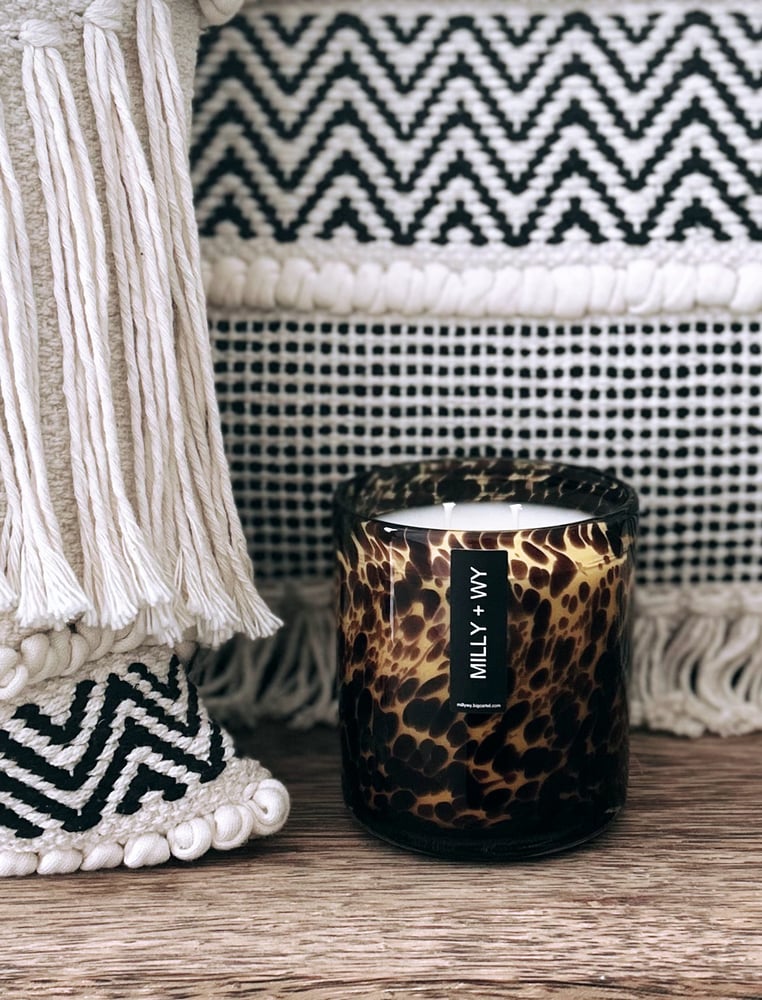 Image of Leopard Vogue Luxury Soy Candle
