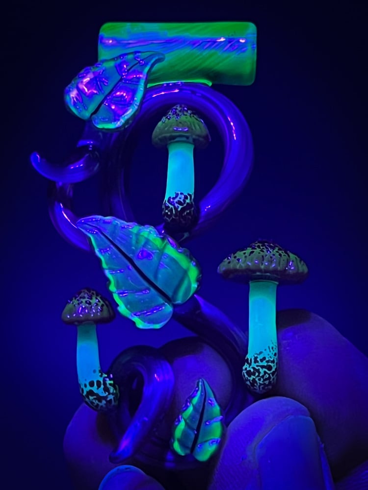 Image of Winter Double Mushroom Vine Pendant