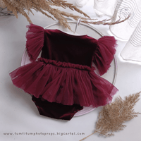 Image 1 of Body-dress Sagara - size 12 months - burgundy