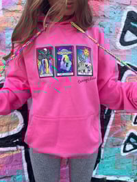 Funky tarot hoodie in pink