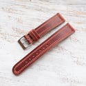 18mm Calf in 40’s Style Strap - Cherry Burl