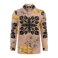 Image 3 of Men's Anthurium Print Polo Shirt