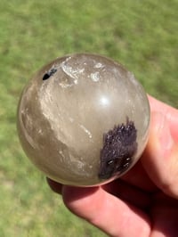Image 4 of Smoky Quartz, Lepidolite & Tourmaline Sphere  #2916