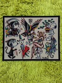 Image 4 of 11x14 Benji Outlaw Tattoo Flash "BUNDLE"