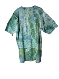 Image 10 of L Adult Combed Cotton Tee in Verdant Geode Ice Dye