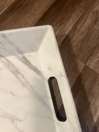 Image 2 of large marble printed tray 