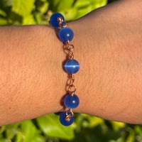 Image 3 of Blue Cats Eye Bracelet 💙