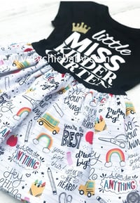 Image 1 of Little Miss Back to School Dress