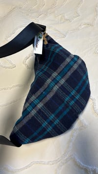 Image 3 of Hip Bag - checked blue