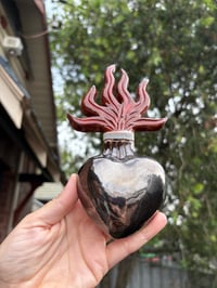 Mini Sacred Heart - Chrome