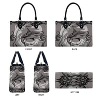 Image 3 of Women's PU Leather Manō Print Handbag