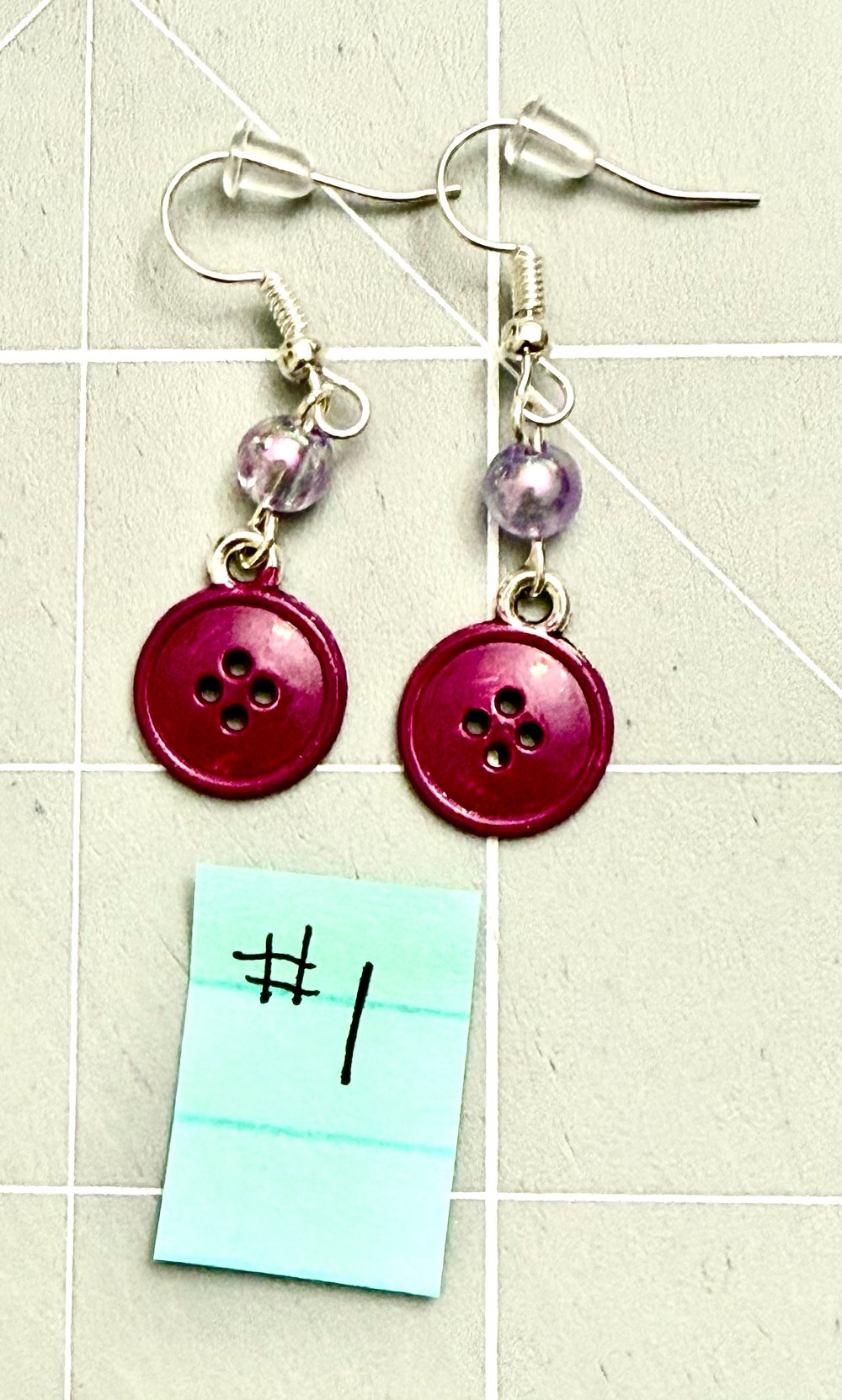Image of Button Earrings
