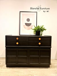 Image 2 of Gorgeous Nathan Sideboard in Black with Copper Handles
