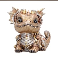 Image 3 of Gearling Gold Steampunk Dragon 15cm