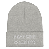 Image 3 of Dead Men Walking Font Logo Cuffed Beanie
