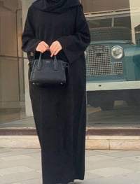 Image 4 of Black Corduroy Abaya