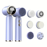 Image 1 of 6-in-1 Face Cleanser, Facial Cleansing Brush, Spin Face Scrub Brush for Cleansing, Removing, Exfolia