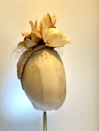 Image 1 of Creamy pink magnolia headpiece