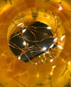 ORANGE GLASS LAMP