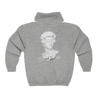 Image 1 of GREY PRIVACY ZIP ZIP HOODIE