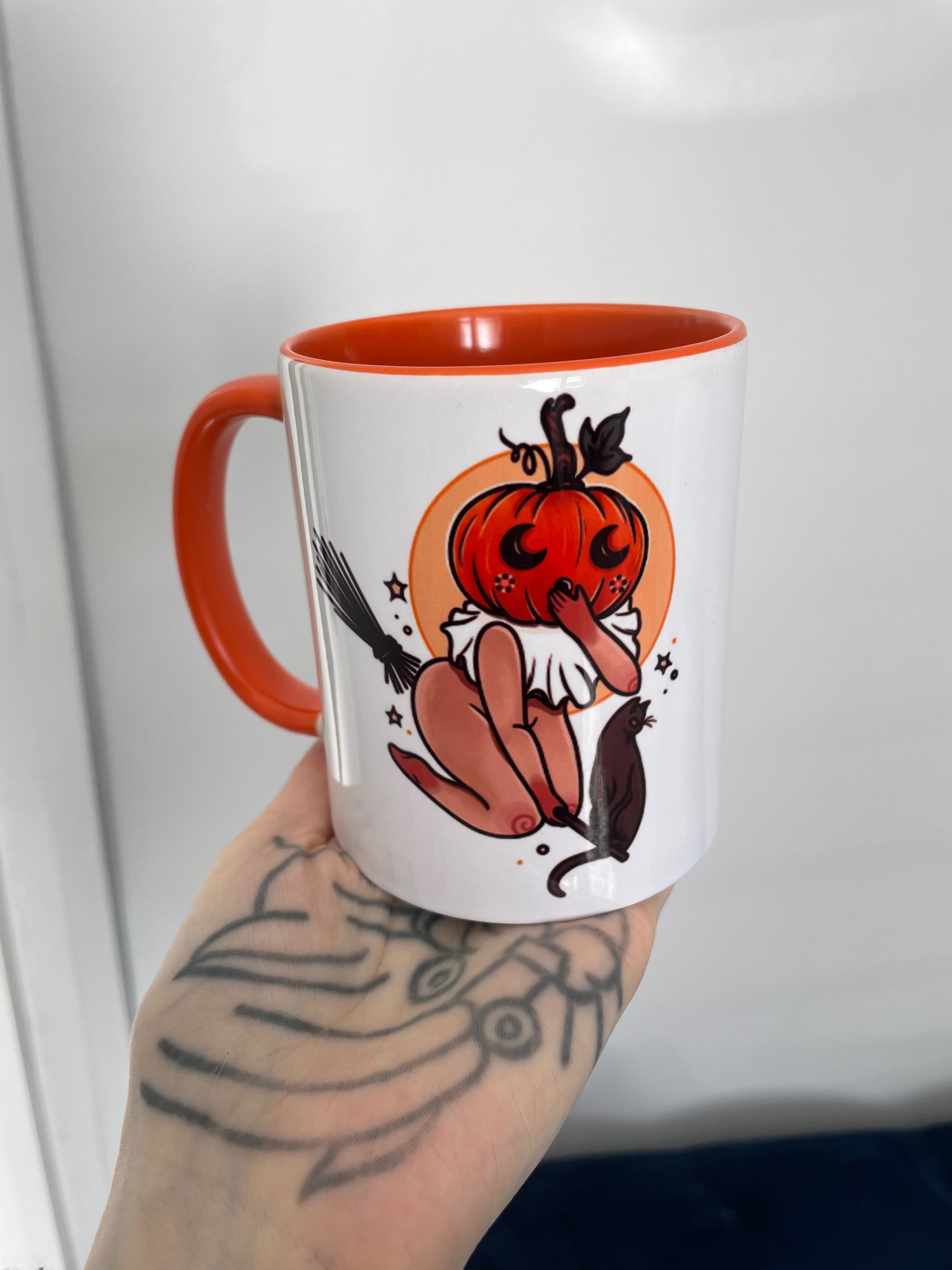 Pumpkin girl mugs 