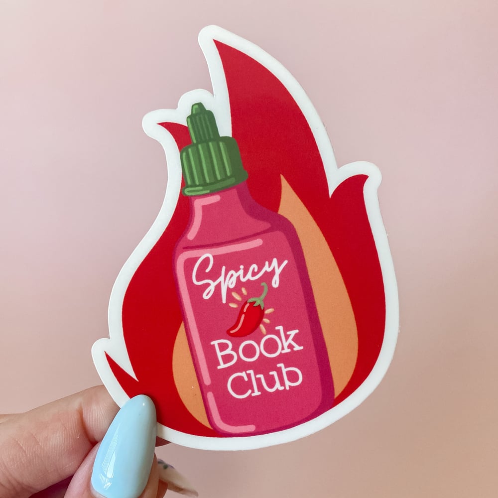 Image of Spicy Book Club Flame Sticker