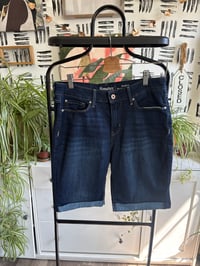 Image 1 of Dark denim shorts 