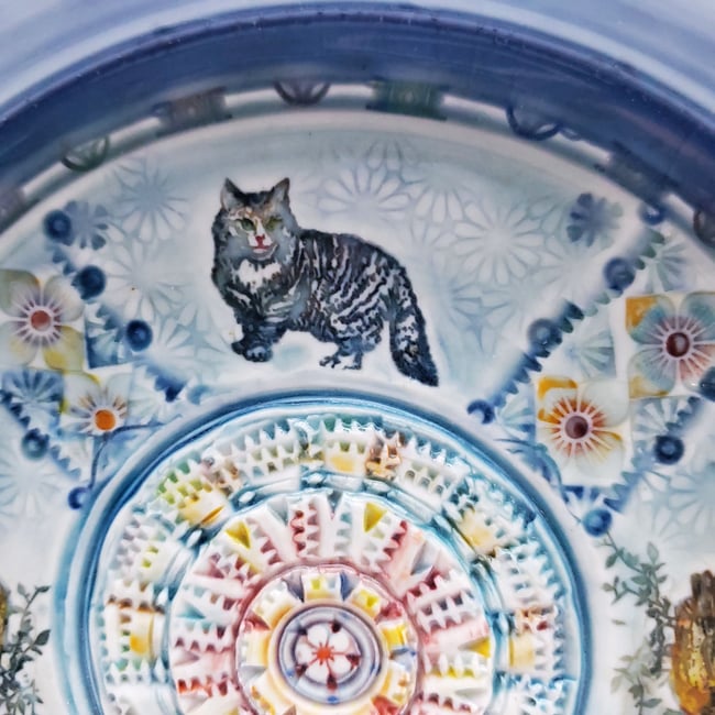 Porcelain Owl and Pussycat Garlic Grater