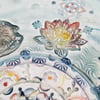 Handpainted Lotus Frog Pond Mandala Plate