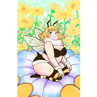 Bee in Flowers Prints