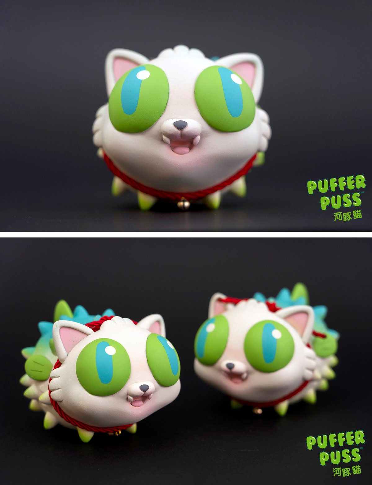 Puffer Puss Limited Edition Handmade Sculpture 