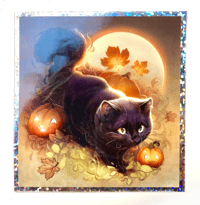 Image 1 of Halloween Kitty (Sticker)