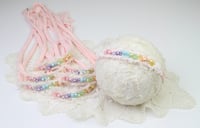 Rainbow Pearl & Crystal Tieback