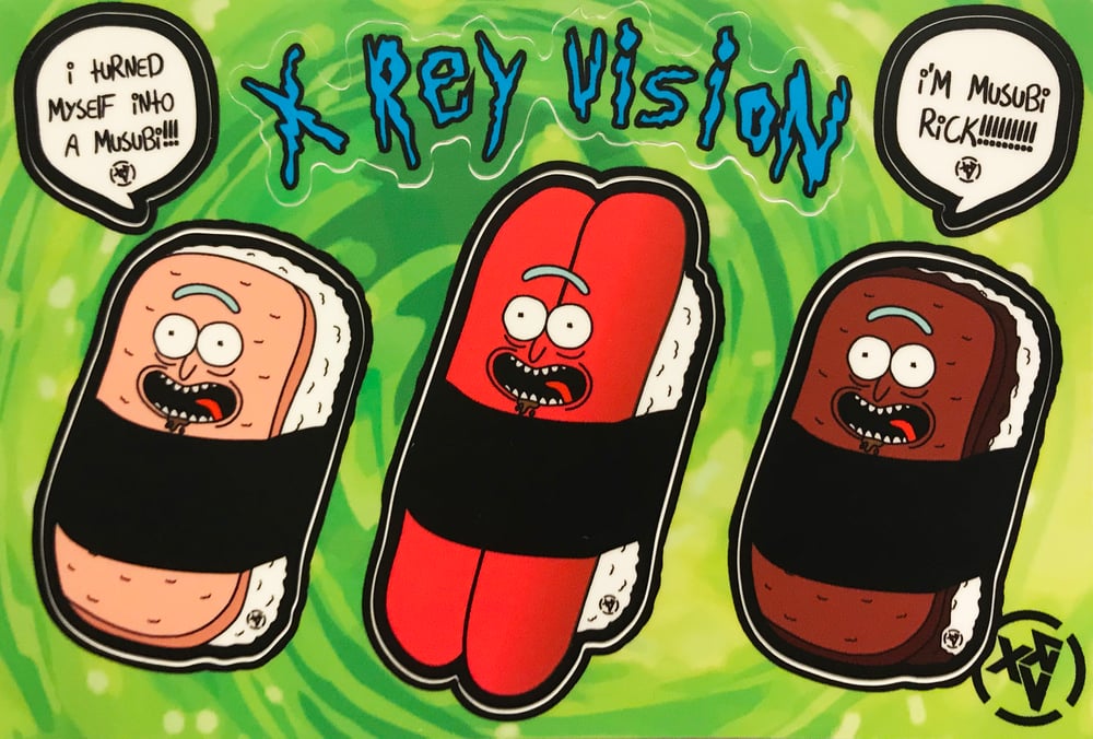 Image of Musubi Rick Sticker Sheet