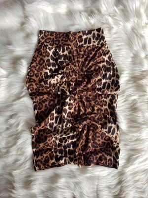 Image of Leopard Pencil Skirt 
