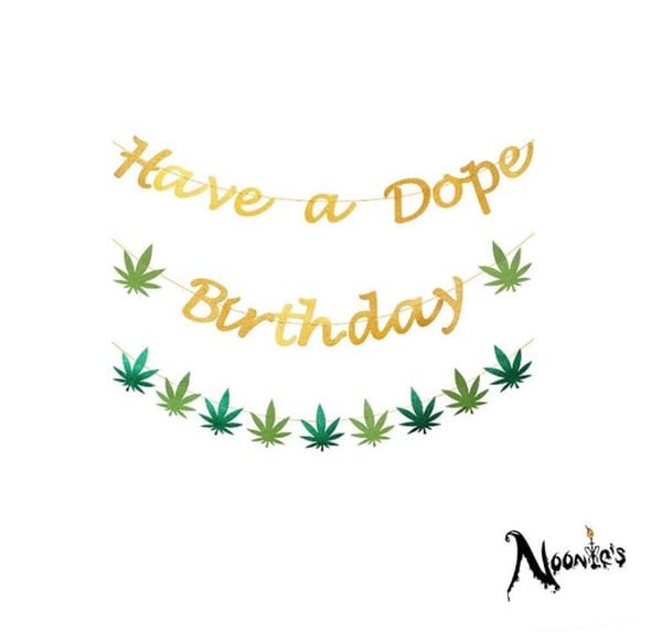 Image of Dope birthday banner