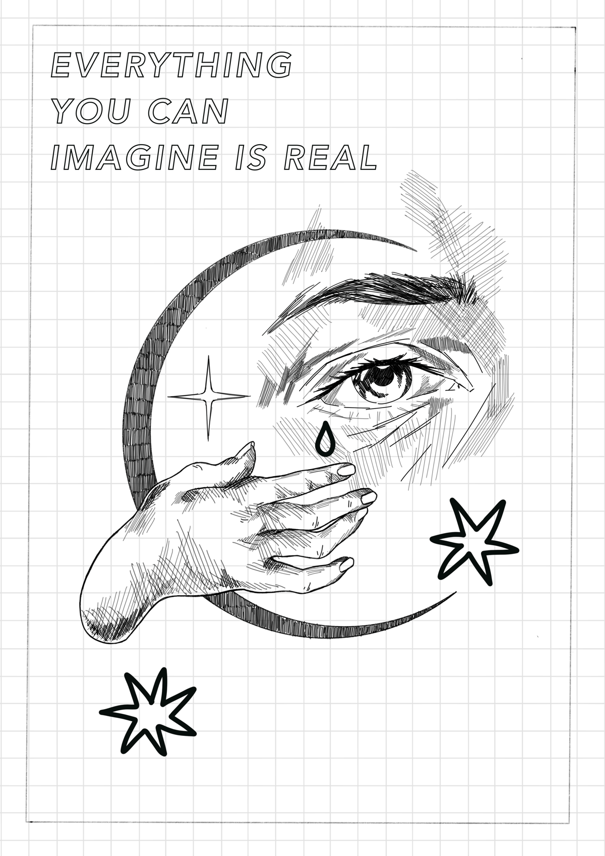 Image of Everything is real print
