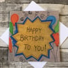 Happy Birthday balloons card