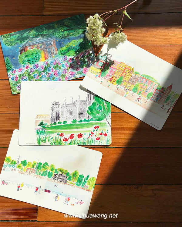 Image of WATERCOLOR POSTCARD SETS BY Xihua Wang